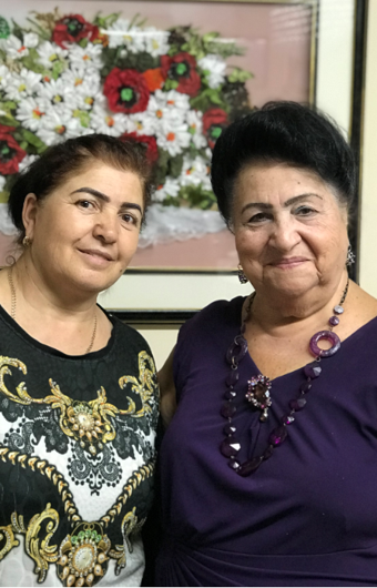 our patient Galina and our HHA Saodat